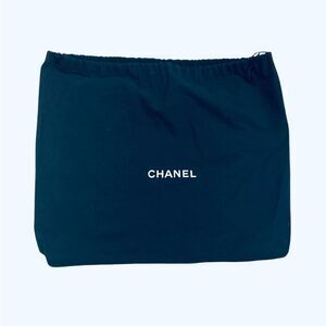 CHANEL Navy Fabric dust bag